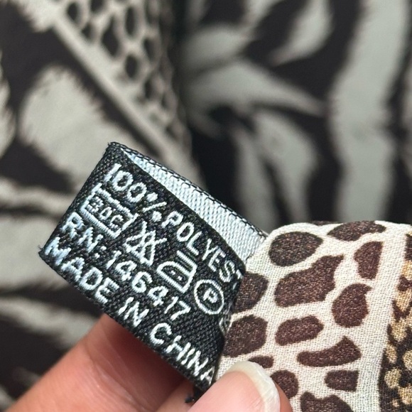 Animal Print Coverup Kimono - Picture 6 of 15